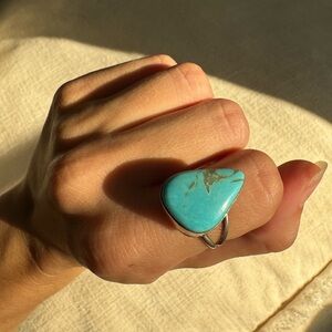 Sterling Silver and Turquoise ring 6.5